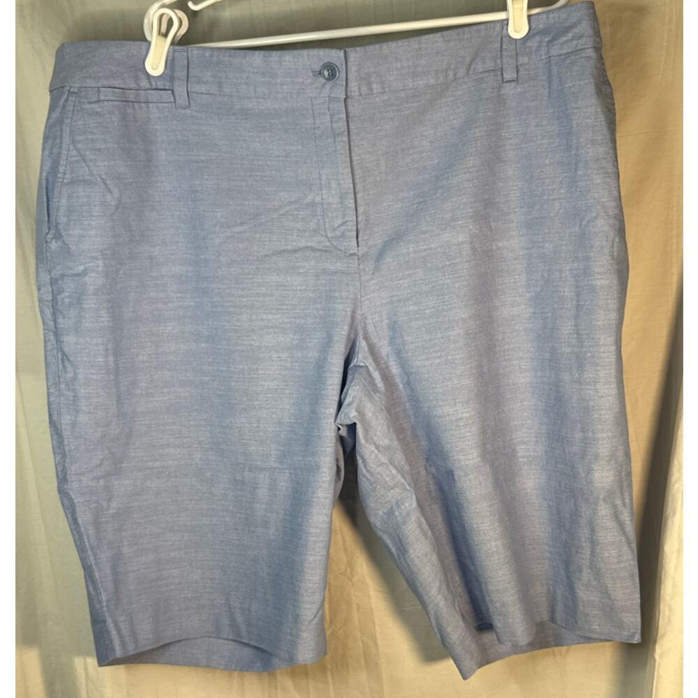 Talbots Blue Cotton Size 22 Shorts